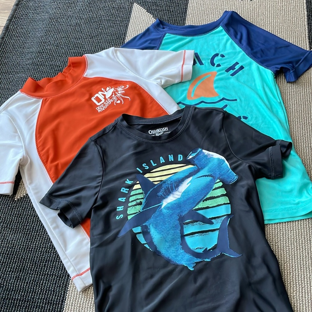 3-Pack of swim rashguard for kids